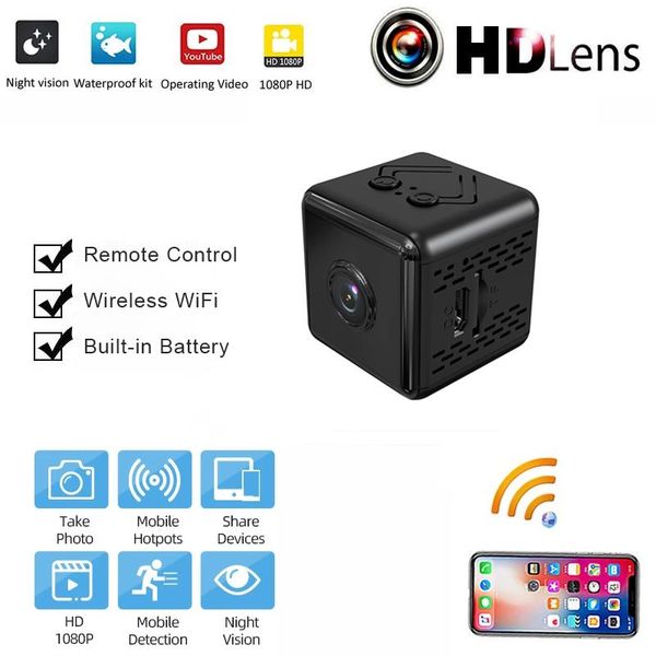 

mini cameras wireless ip camera wifi surveillance 1080p hd home night vision remote monitor wide angle micro camcorders