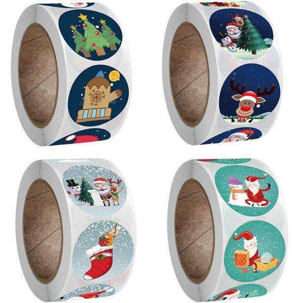 

gift wrap 50-500pcs merry christmas handmade sticker card box package santa thank you label tag sealing stickers wedding party pegatinas