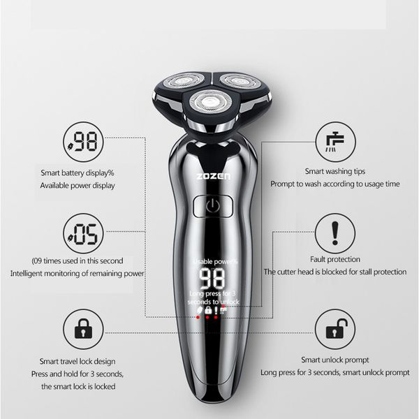 

profession electric shaver 4d mens electric hair clipper usb rechargeable professional hair trimmer hair cutter for men razor