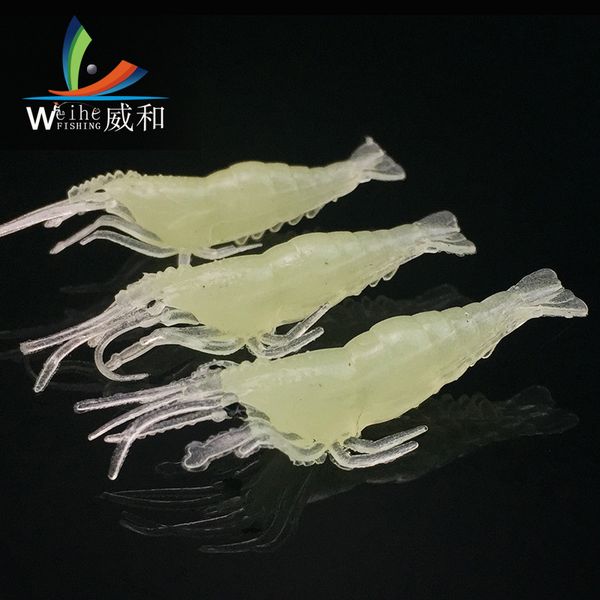 

luminous grass prawn false quasi sub bait 4cm fishgear with fishy smell weihai