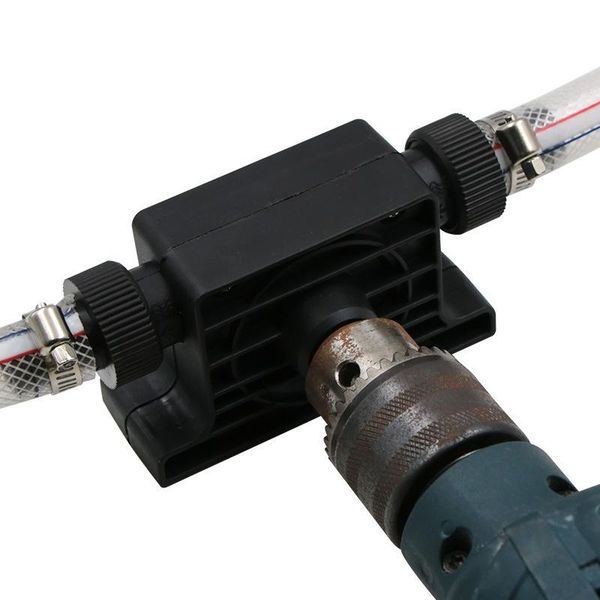

hand & power tool accessories 8mm round shank electric drill pump portable self priming transfer oil fluid water pumps with two connectors