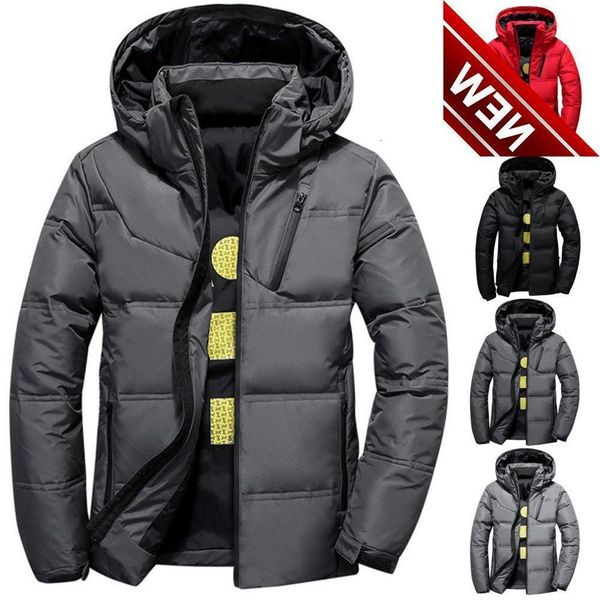 

nice pop casual mens jackets coat winter warm patchwork hooded streetwear s men outerwear s, Black