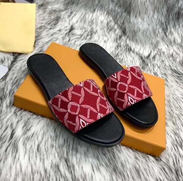

fashion man women sandal slipper rubber slide sandal floral brocade shoes gear bottoms flip flops striped beach causal slipper home011 04, Black