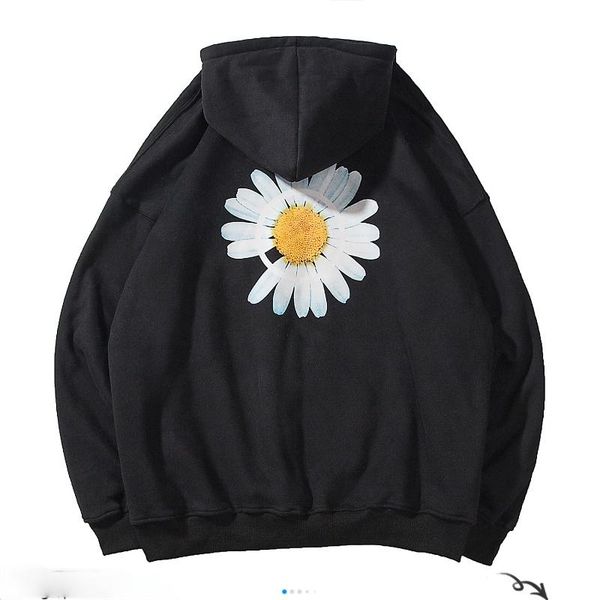 

men's hoodies & sweatshirts men winter loose hooded mens harajuku thicken warm coat male oversize pullovers sweatshirt, Black