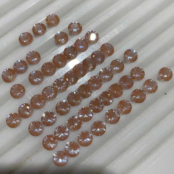 

loose diamonds 7x7mm 1.25ct faceted unique pink sweet dreams nano stone, Black