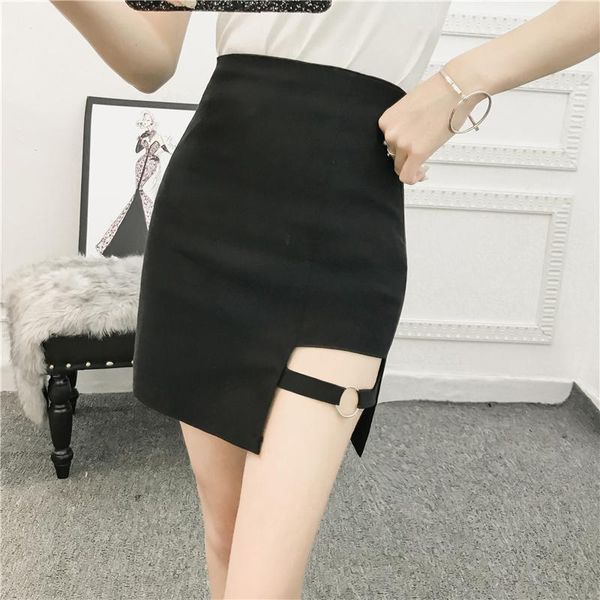 

skirts irregular micro mini skirt harajuku korean style black hip summer fashion high waist bodycon short
