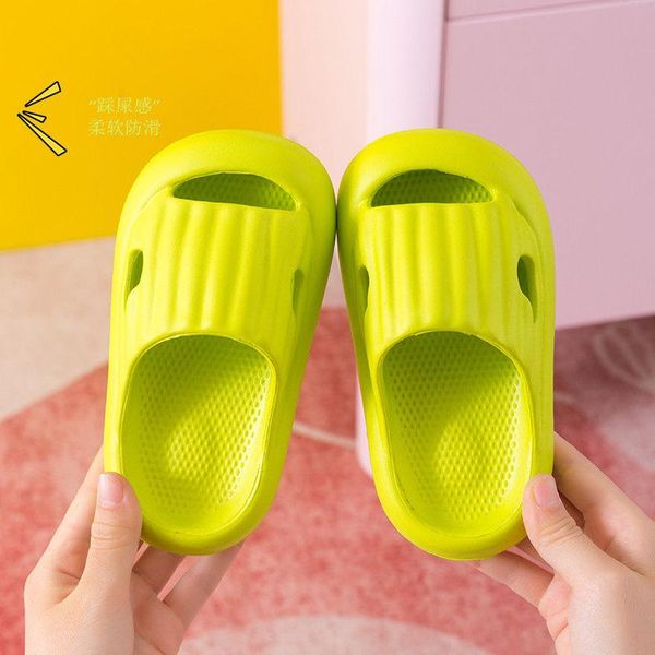 

slipper children' slippers antiskid boys' and girls' summer lovely wear outside home girls platforms, Black;grey