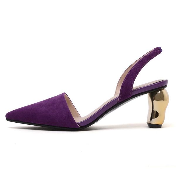 

sandals 2021 spring autumn elastic band pointed toe strange style high heels women's shoes, Black