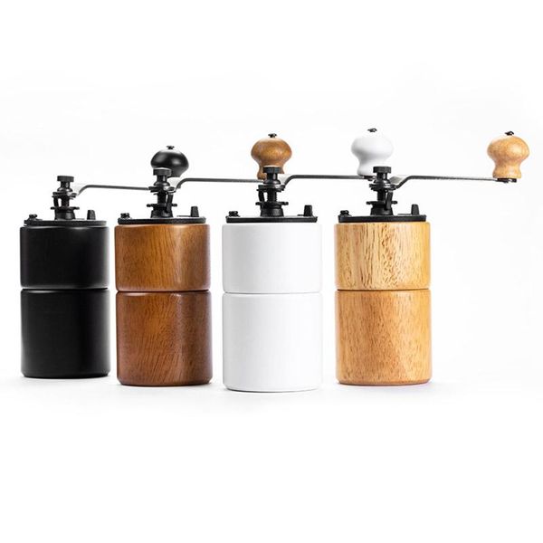 

manual coffee grinders adjustable grinding thickness solid wood handmade grinder for home travel kitchen tool