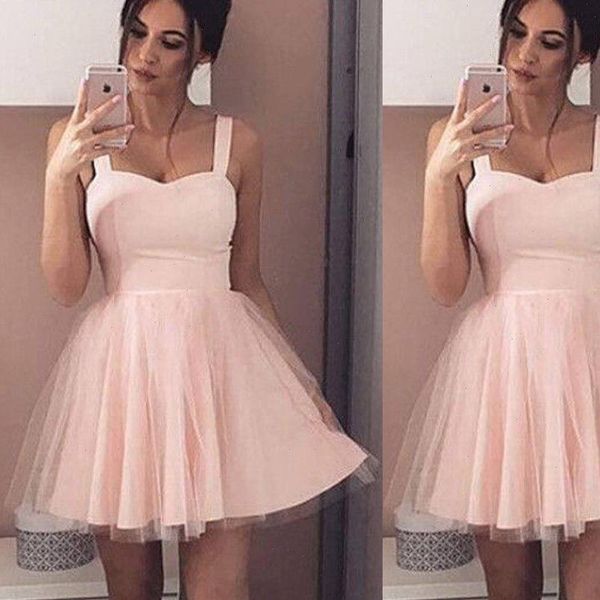 

summer new women strap sleeveless evening party tulle dress short mini dress elegant female solid ball gown short dresses, Black;gray