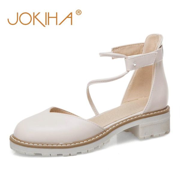 

dress shoes summer sweet closed toe flats sandals footwear plus size 43 women's ankle strap mary janes cute elegant ladies, Black