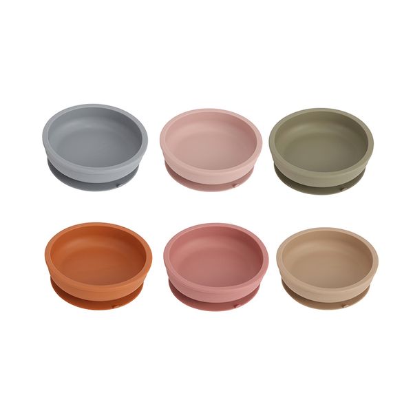 

baby feeding bowl food grade silicone baby plate suction bowl baby infant waterproof tableware plate dishes bpa 210226