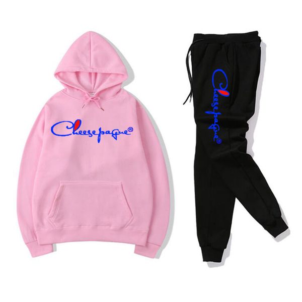 

tracksuit men sets winter hoodies pants 2 piece set running hoody mens brand sweatshirt sport joggers suit male l002, Gray