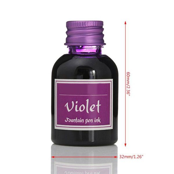

10pcs 30ml colorful fountain pen ink refilling inks stationery school supplies w0ye refills, Black;red