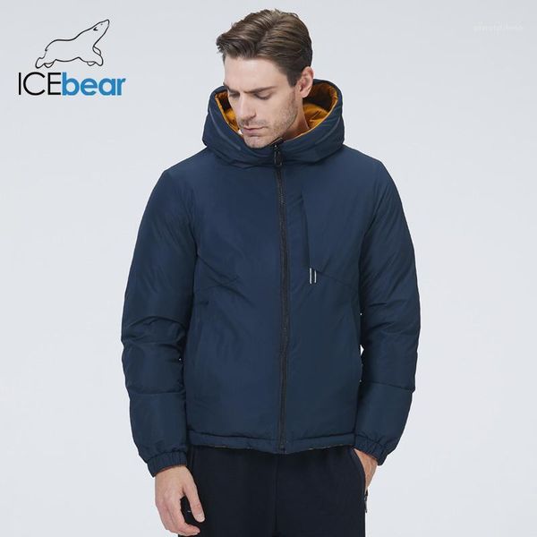 

men's down & parkas 2021 male short jacket winter double-sided wearing warm coat brand clothing mwd21819i, Black