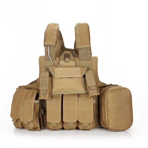 

combat molle vest tactical strike plate carrier camouflage paintball wargame cs hunting, Camo;black