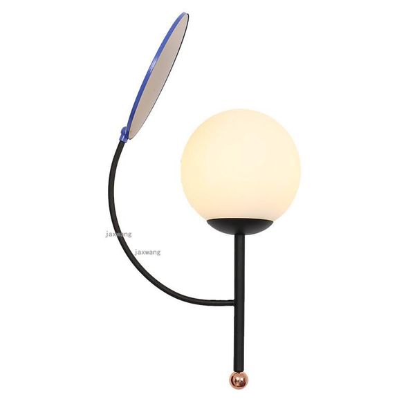 

wall lamp nordic led living room background light fixtures bedroom bedside lighting corridor sconces glass