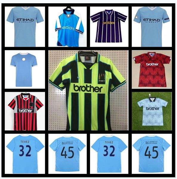 

1972 1989 manchester retro man haaland dzeko soccer jerseys 1998 1999 2011 2012 city 72 98 99 11 12 wembley clough home tevez kun agÃ¼ero kom, Black;yellow