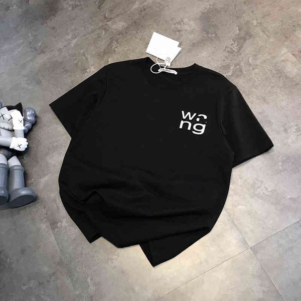 

2022 factory wholesale new letter three dimensional printing reflective t-shirt women's fashion summer black loose couple casual a1, White