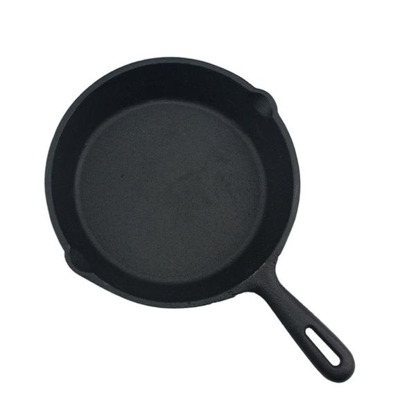 

pans 1pc cast iron skillet pancake cooking pan portable frying nonstick
