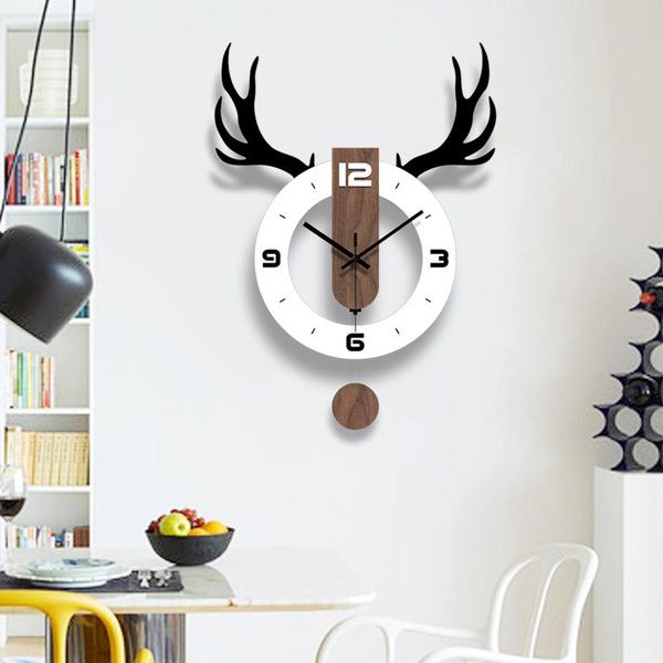 

wall clocks creative fashion acrylic swing clock modern simple special-shaped animal cartoon home furnishing decoration