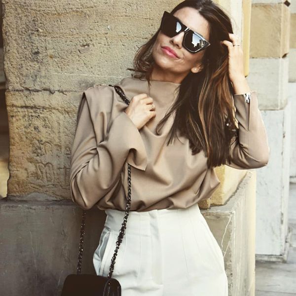 

new turtleneck blouse women spring split long back cozy shirts lady shirt 2021 us30, White