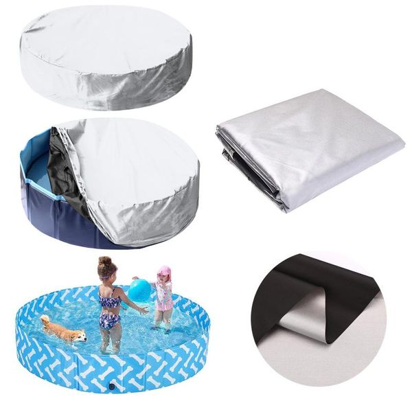 

pool & accessories inflatable round swim uv-resistant waterproof dustproof cover fit foldable swimming washable water