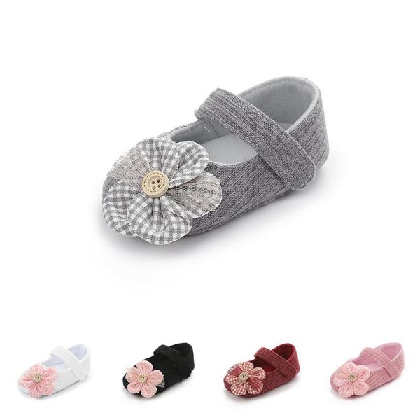 

first walkers spring autumn summer soft sole baby girls big flower toddler princess shoes crib shoe