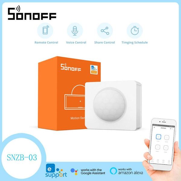 

smart home control sonoff snzb-03 wifi motion sensor alarm office trigger wireless alert wide angle works with zbbridge