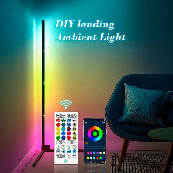 

colorful floor lamp led1.5 m bluetooth 5050rgbic corner lamp (the logistics price pls contact us)