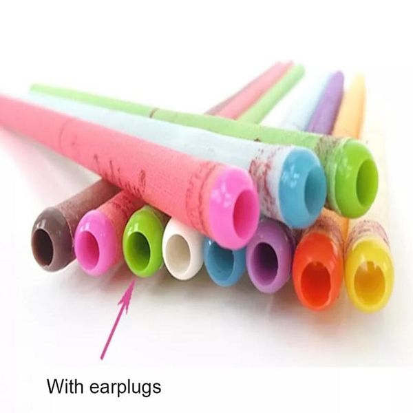 

100pcs/set colorful ear cleaner wax removal ear candles treatment care healthy hollow cone has earp jllzyo