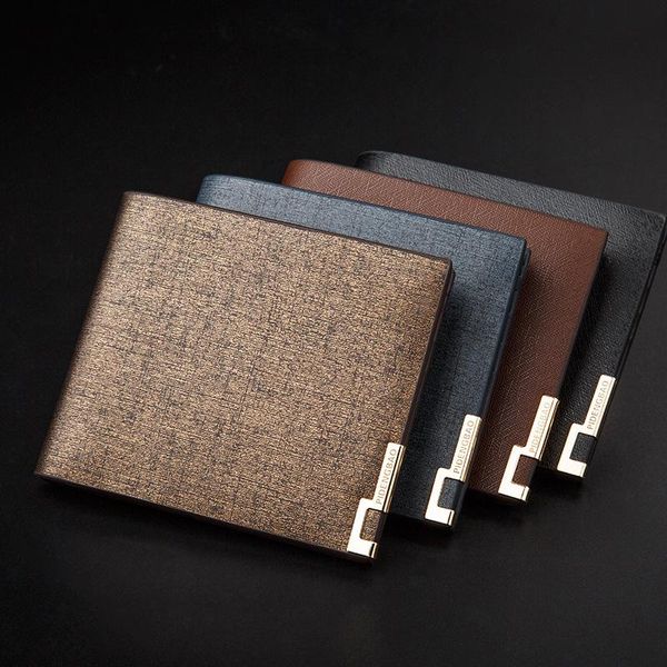 

wallets fashion men pu leather wallet hasp design with coin pocket purse short card holder for male, Red;black