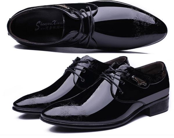 

men's shoes in spring and autumn low heel pointed end@50, Black