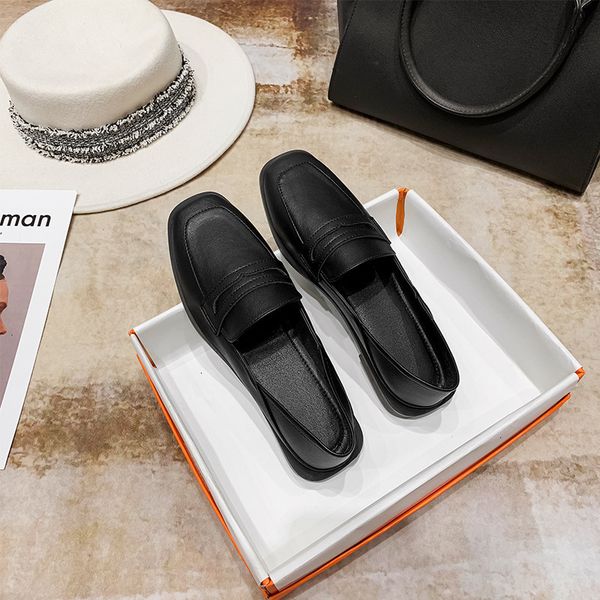 

one foot pedal lefu sandals shoes large size single women's british fashion granny small 988-38 17vi, Black