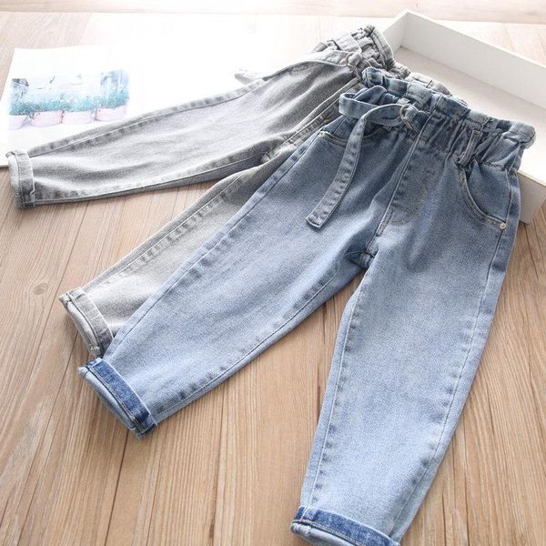 

jeans 2021 spring girl non-removable, Blue