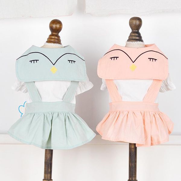 

dog apparel cute chick pet clothes dress summer pink green strap dogs pets clothing for small chihuahua cat skirt spring xs-xl