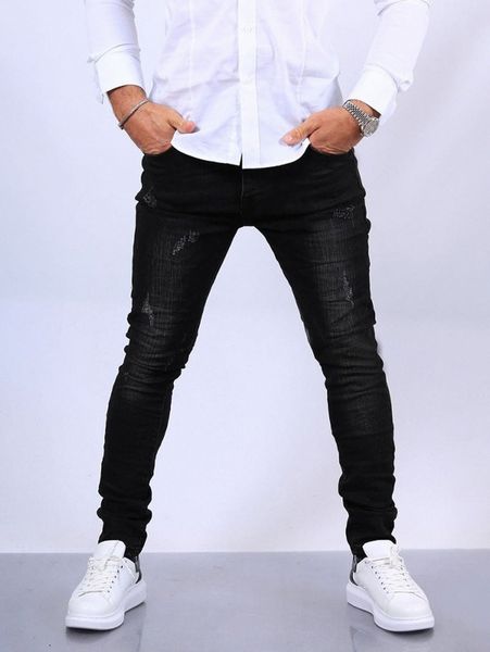 

men cat scratch skinny jeans 36fy#, Blue