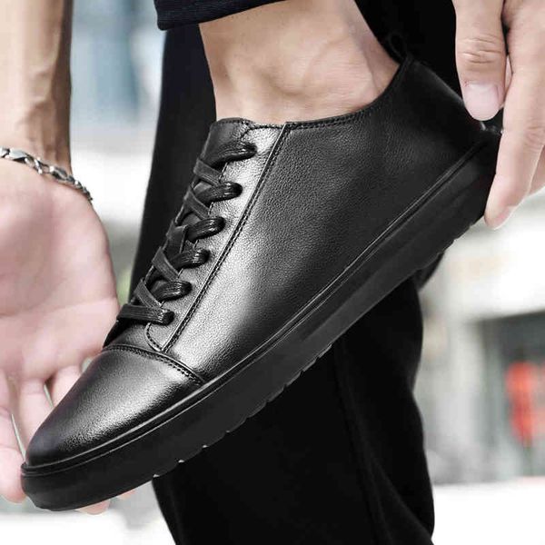

dress shoes classic men's fashion comfortable sports outdoor walking leisure 2021 white black men sneakers lace-up lightweight casual a
