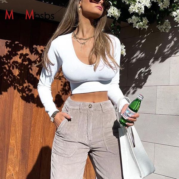 

women's t-shirt women casual white long sleeeve cropped ribbed fitness sports short t-shirts 2021 summer fairy grunge clothes