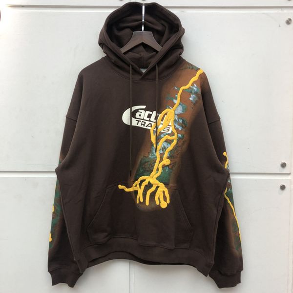 

foam print travis scott cactus women's trails fashion hoodie 97ev, Black