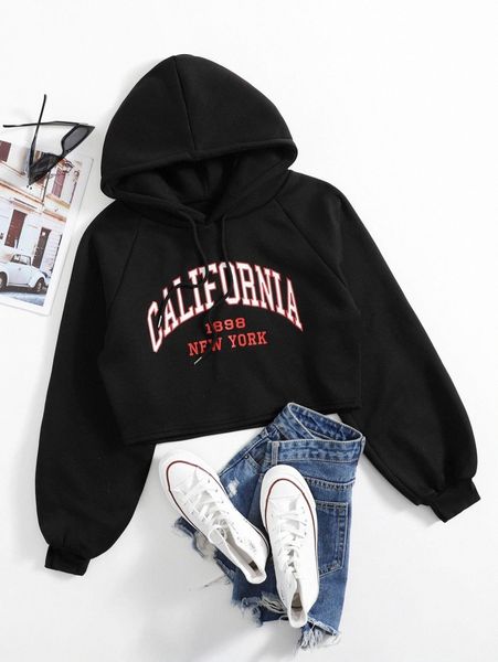 

letter graphic drawstring hoodie 42cp#, White;black