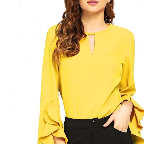 

selling womens blouses summer ladies fashion flare sleeve off shoulder shirts women casual blouse long sleeve 524, White