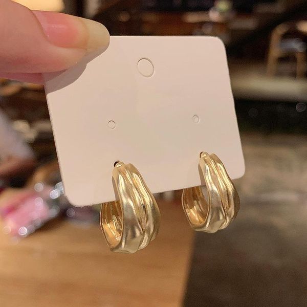 

hoop & huggie origin summer luxury irregular wide earring for women gold color metallic circle wedding jewelry pendientes, Golden;silver