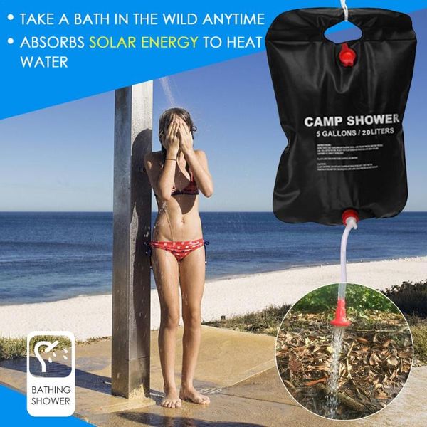

hydration packs 20l water bags outdoor camping solar shower bag travel bath pouch portable camp equipment