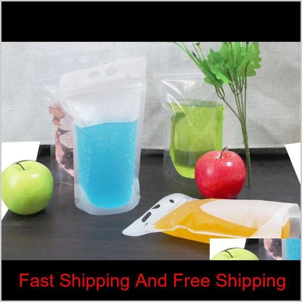 

250ml,500ml,750ml,1000ml plastic frosted drink packaging bag clear pouch for beverage juice jllqrp bdesybag