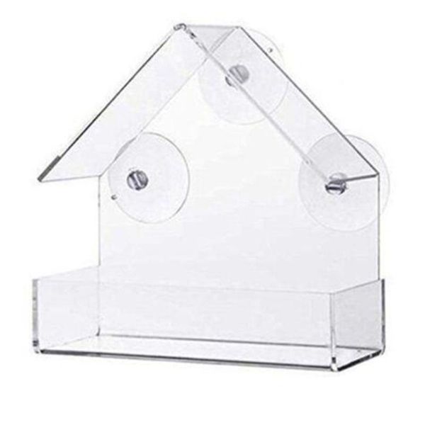 

bird cages transparent tray birdhouse suction cup mount house type feeder window viewing feeders acrylic