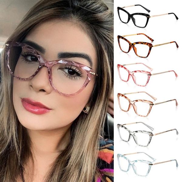 

sunglasses fashion retro cat eye transparent glasses square frames for women frame optical computer eyeglasses vintage eyewear `, White;black