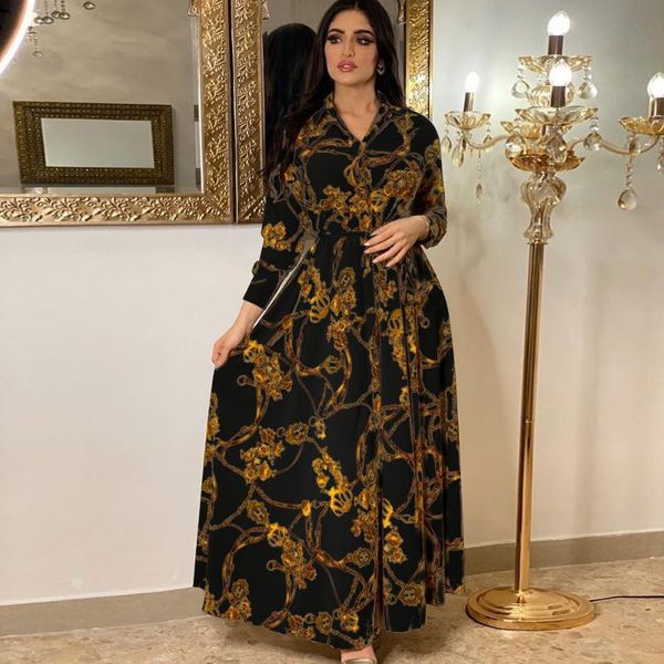 

casual dresses fridayin autumn women's fashion french elegant shirt collar dress southeast asia fried street summer retro muslim clothi, Black;gray