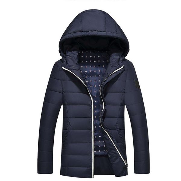 

men's winter down jacket coat parkas men warm men's coat down jacket, Black