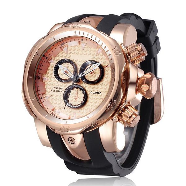 

wristwatches men fashion leisure watch stainless steel alloy shell waterproof quartz mens watches relogio masculino, Slivery;brown